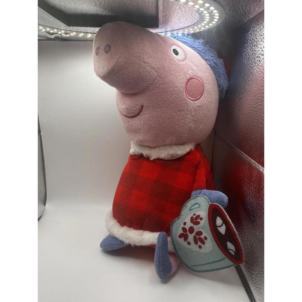 PEPPA PIG HOT CHOCOLATE PLUSH Cocoa Winter Christmas Stuffed Animal Toy 15 inch